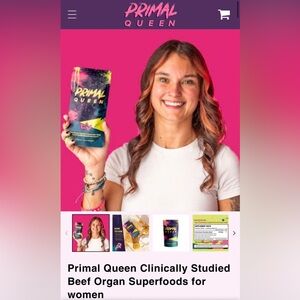 Primal Queen Supplement 30 day pack with belt bag gift